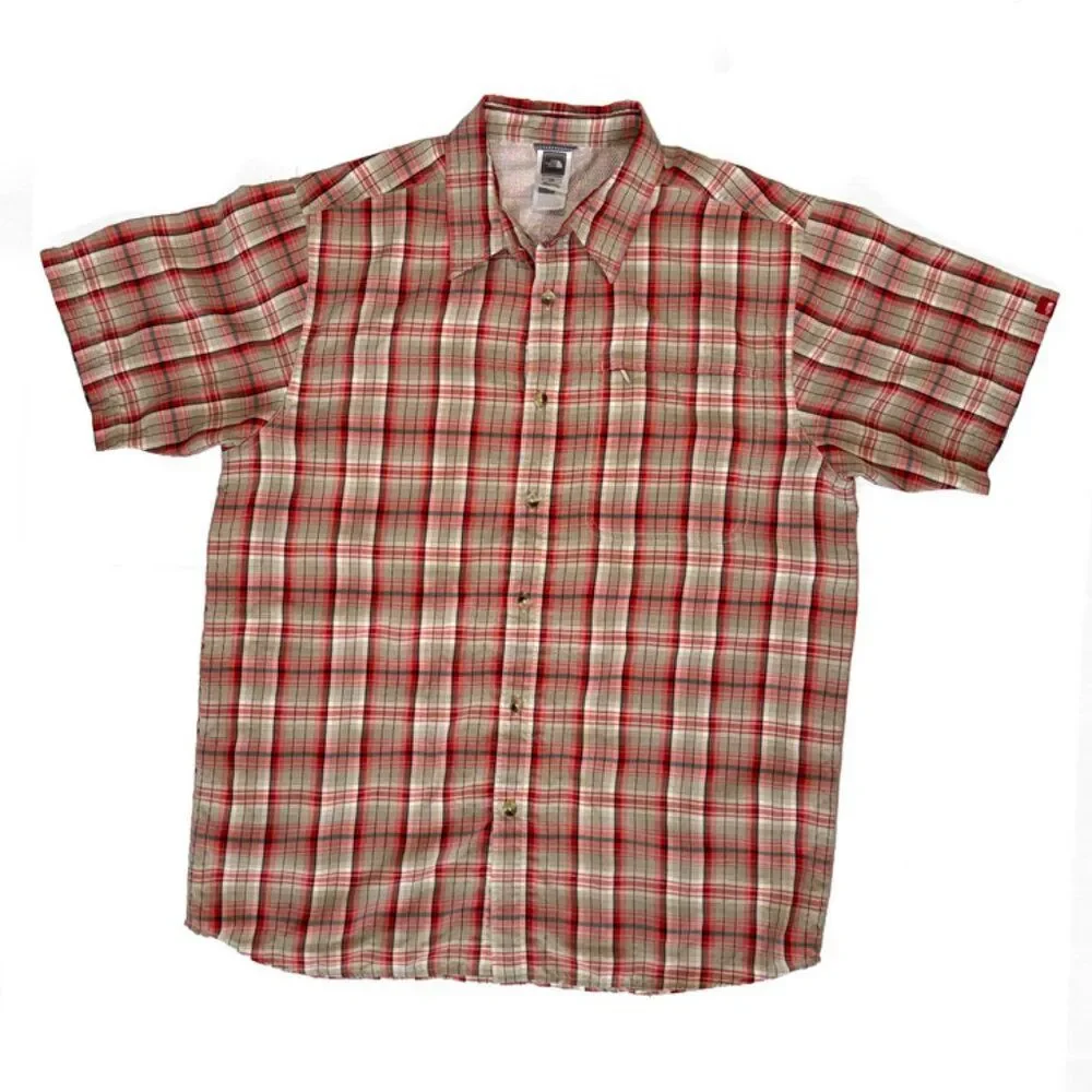 North Face Plaid Button Down Shirt